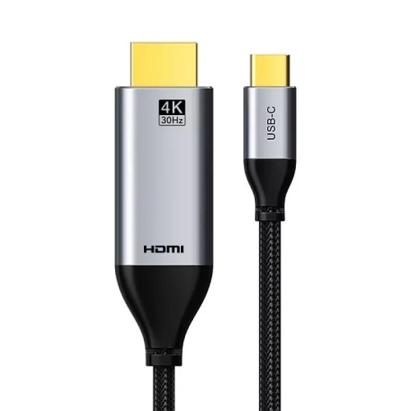 CABLETIME USB-C į HDMI kabelis 3 m, 4K Ultra HD, HDMI 1.4