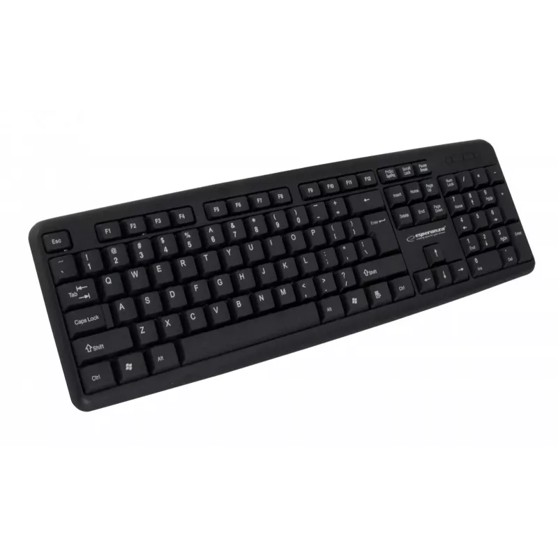 Laidinė klaviatūra ESPERANZA EK134 Viso dydžio 100% USB, juoda, 1.45 m laidas