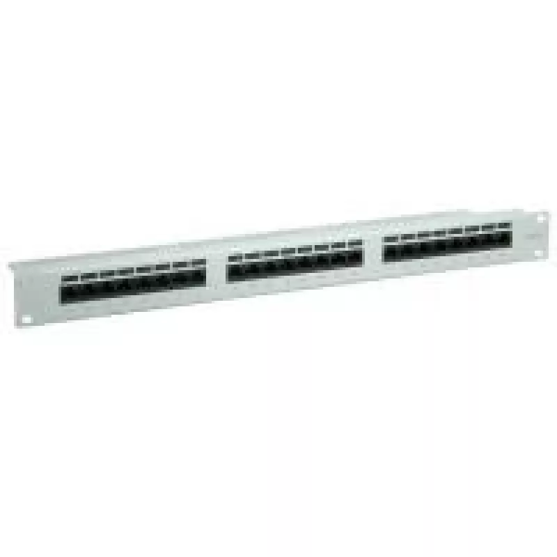 Patch Panel VALUE Cat.6/Class E 24 Ports UTP šviesiai pilkas
