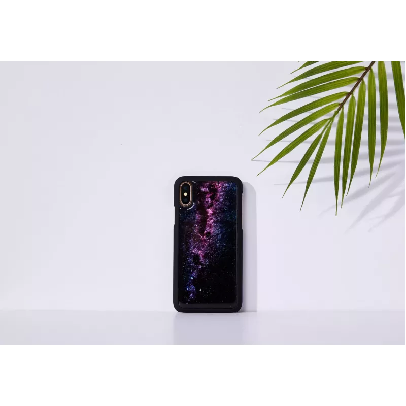 Išmaniojo telefono dėklas iKins, skirtas „iPhone XS“ / „iPhone XS Max“ — Paukščių Tako juoda