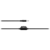 CANYON PC ausinės HSC-1 PC Mic plokščias 2m Juoda