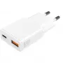 Įkroviklis 4smarts PDPlug Duos plonas išmaniesiems telefonams planšetėms baltas AC greitas įkrovimas