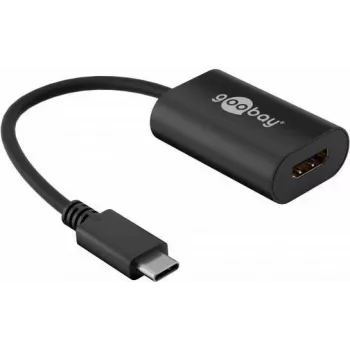 Wentronic goobay - išorinis vaizdo adapteris - USB-C - HDMI - juodas (38532)