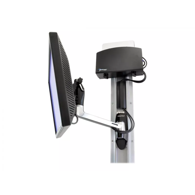 Ergotron LX HD sieninis laikiklis Swing Arm – tvirtinimo komplektas (pasukama svirtis, rankenėlė) televizoriui (pakreipiamas ir pasukamas) – aliuminis – ekrano dydis: iki 106,7 cm (iki 106,70 cm (42 inch)) – tvirtinimo įranga