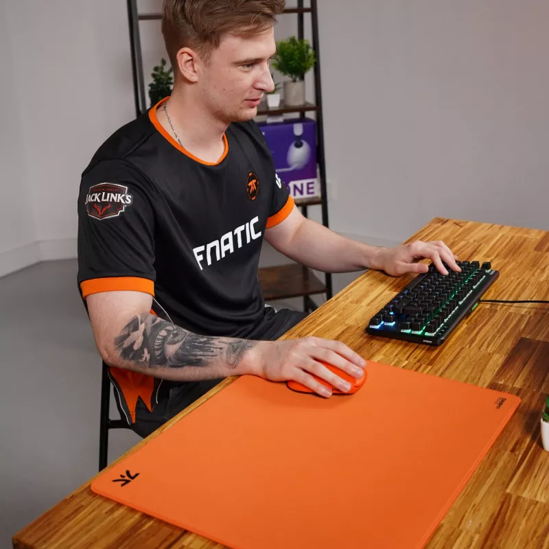 Fnatic DASH2 MAX žaidimų pelės kilimėlis, oranžinis
