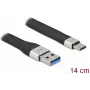 FPC Plokščias laidas DeLOCK USB 3.2 Gen 1 Type-A į Type-C 14 cm