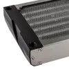 Radiator Aqua-Computer airplex radical 2/480 — Aliuminis/Varis/Nerūdijantis plienas, 520×140×40 mm