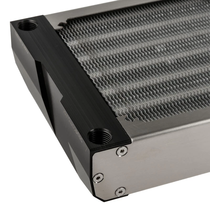 Radiator Aqua-Computer airplex radical 2/480 — Aliuminis/Varis/Nerūdijantis plienas, 520×140×40 mm