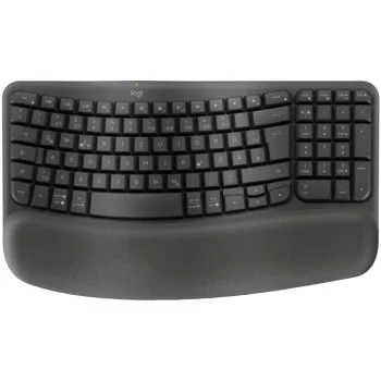 Logitech Wave Keys biuro klaviatūra RF belaidė + Bluetooth QWERTZ vokiška grafito spalvos