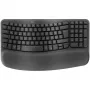 Logitech Wave Keys biuro klaviatūra RF belaidė + Bluetooth QWERTZ vokiška grafito spalvos