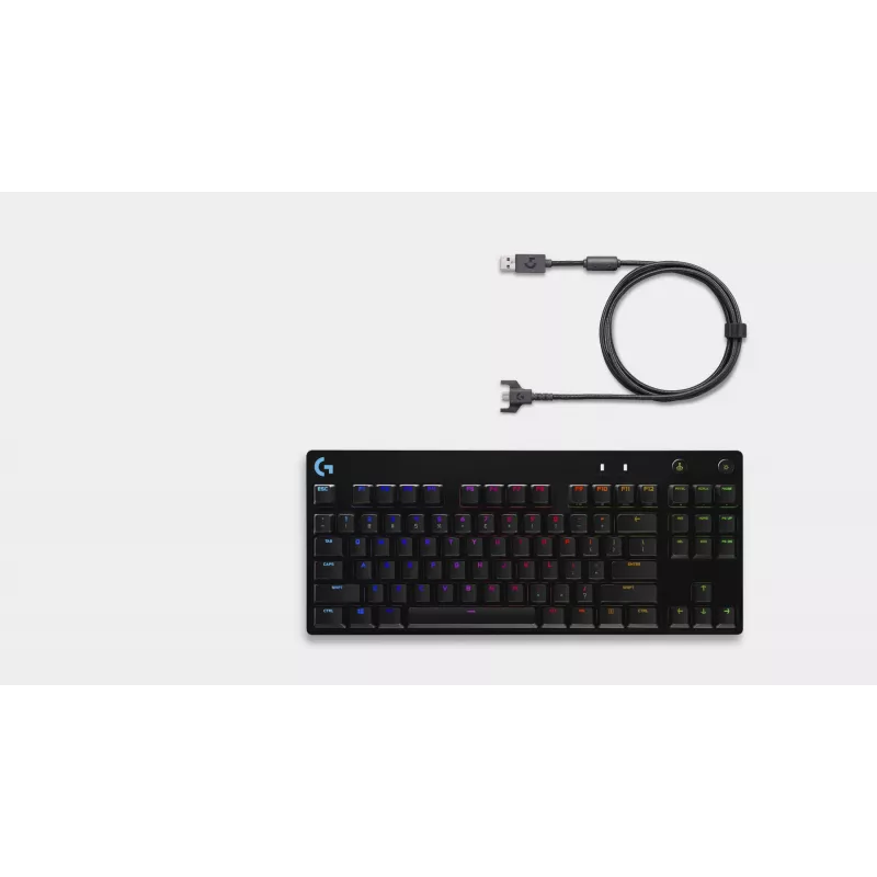 Mechaninė žaidimų klaviatūra Logitech G G PRO Tenkeyless RGB LED laidinė