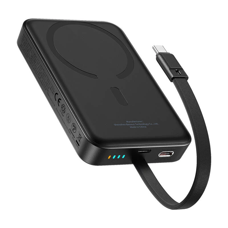 Baseus Mini 10000mAh 30W Magnetinis Powerbank (juodas) Bayern Edition
