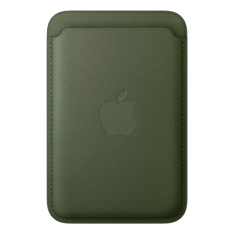 Kortelių laikiklis Apple iPhone FineWoven Wallet su MagSafe samanų žalia spalva Microtwill
