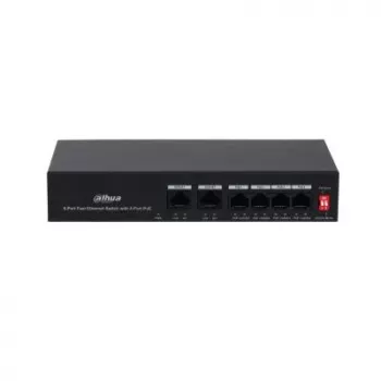 Dahua Technology PoE DH-PFS3006-4ET-36 tinklo komutatorius Fast Ethernet (10/100) Power over Ethernet (PoE) juodas