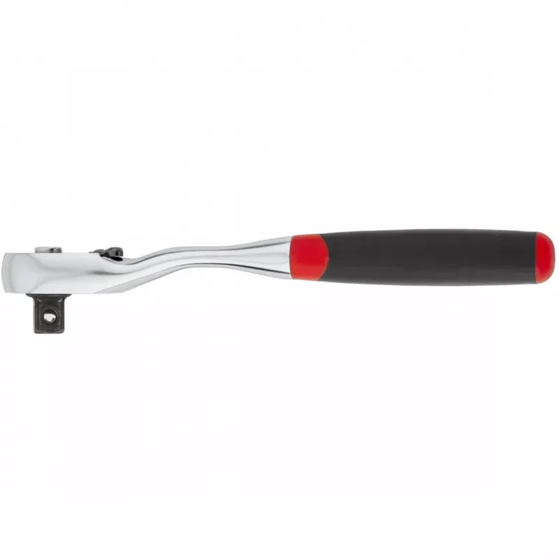 Wiha reversinis reketas 3/8, mygtukinis ir rutulinis fiksatorius, juoda/raudona (45625)