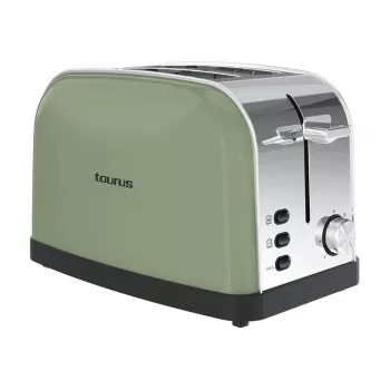 Skrudintuvas Taurus Vintage II 7, 2 riekėms, 950 W, alyvuogių spalvos, nerūdijančio plieno korpusas, 3,5 cm plyšio plotis