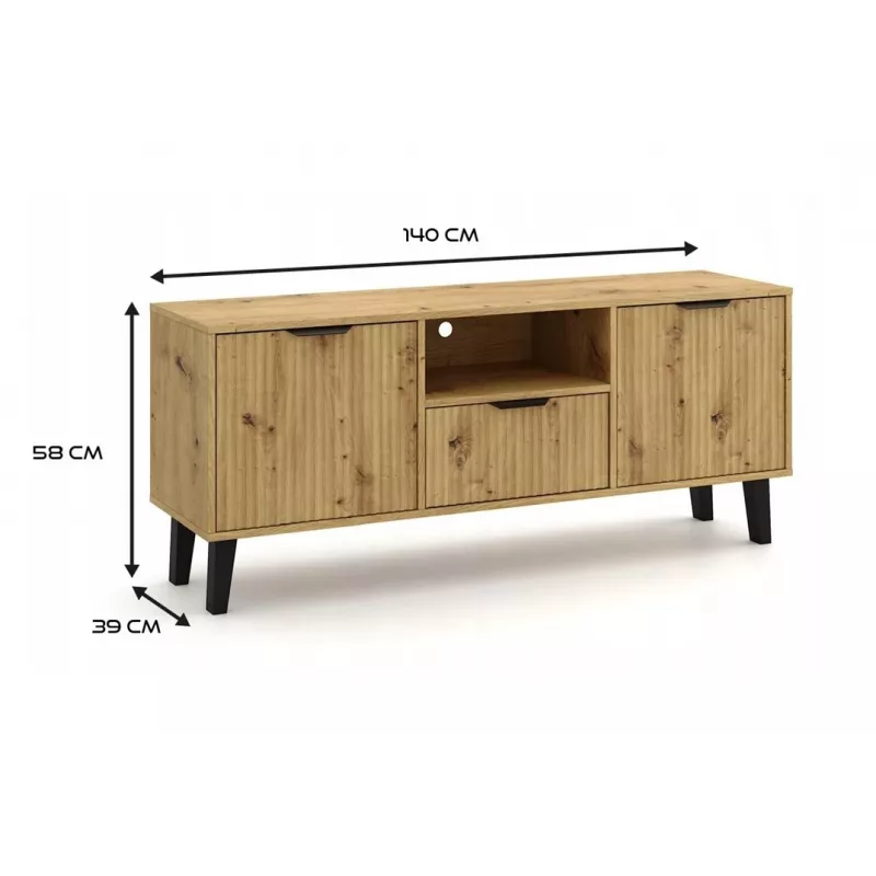RTV SCANDI 2D1S plonas ARTISAN OAK