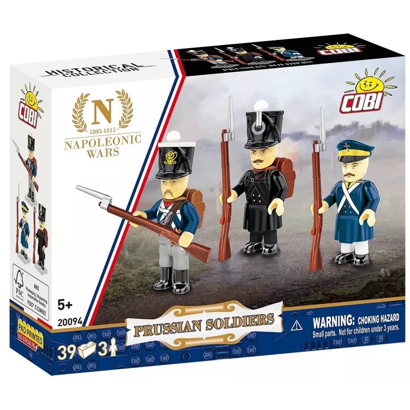 Cobi Prūsijos karių rinkinys — 39 detalės, kolekcionuojamos minifigūrėlės