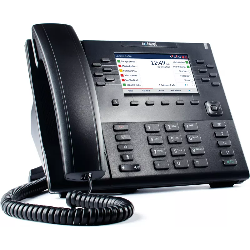 IP telefonas Mitel 80C00003AAA-A juodas 24 linijos LCD