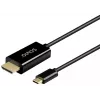 SAVIO CL-190 USB-C į HDMI laidas, 30Hz, 1m, plastikinis