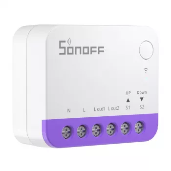 Mini WiFi išmanusis jungiklis Sonoff MINI-RBS — kompaktiškas dizainas, nuotolinis valdymas per Wi‑Fi