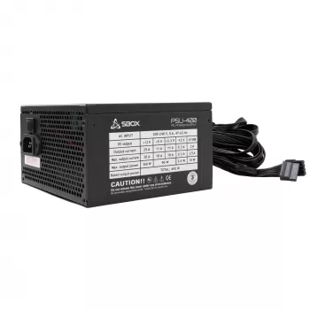 ATX maitinimo šaltinis SBOX PSU-400-2 400W galia, ATX formos faktorius