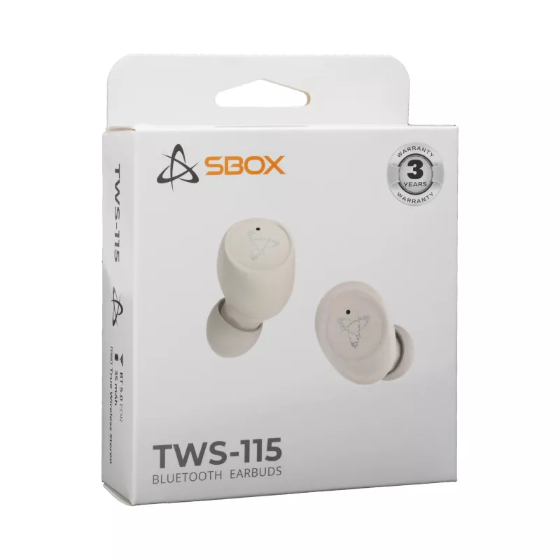 Ausinės SBOX EB-TWS115 Smėlinės