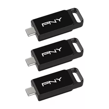 USB atmintinė PNY Elite 128 GB USB Type-C 3.2 Gen 1 (3.1 Gen 1) Juoda