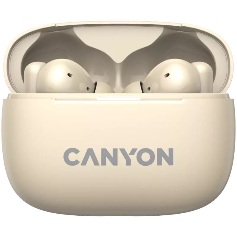 Canyon CNS-TWS10BG Ausinės ir ausinės True Wireless Stereo (TWS) Į ausį skambučiai/muzika/sportas/kasdienis naudojimas USB Type-C Bluetooth Smėlio spalvos (CNS-TWS10BG)