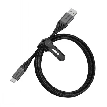 USB laidas OTTERBOX USB-C (24 kontaktų) į USB 2.0, 3A, 1 m, tamsiai pelenų juodos spalvos