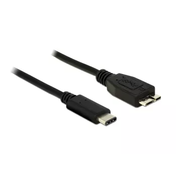 USB laidas DeLOCK 1m USB 3.1 USB 3.2 Gen 2 USB C Micro-USB B juodas