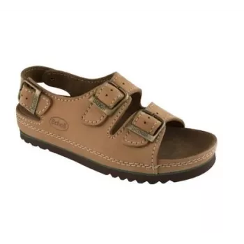 Scholl Air Bag Back Strap Comfortable Sandals Brown 36