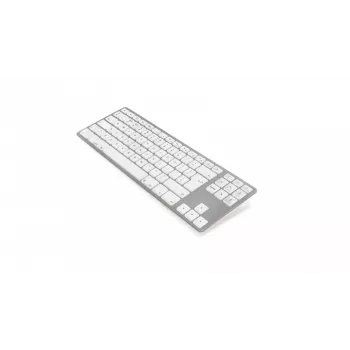 Klaviatūra Matias FK408BTS-UK Bluetooth Tenkeyless aliuminio Sidabrinė — UK išdėstymas