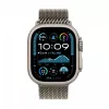 Watch Ultra 2 GPS + Cellular 49 mm Natural Titanium Case su Natural Titanium Milanese Loop - M