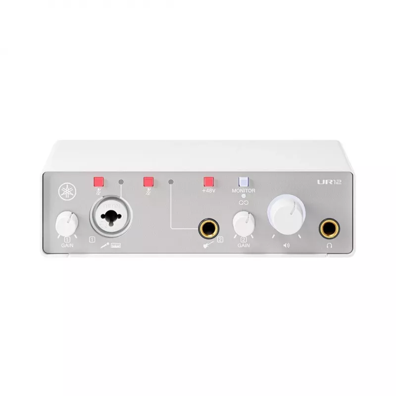Garso sąsaja YAMAHA UR12MK3 White - kompaktiška 2 į/2 iš USB sąsaja