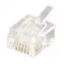 Equip telefono kištukas, 6P6C, RJ-12 (6P6C), skaidrus, 0,6 g, 9,65 mm, 12,3 mm, 7,2 mm