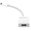 USB adapteris, USB-C kištukas > DisplayPort lizdas (balta, 11 cm)
