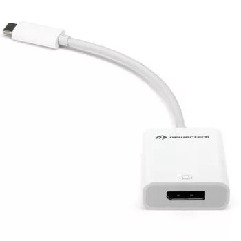 USB adapteris, USB-C kištukas > DisplayPort lizdas (balta, 11 cm)