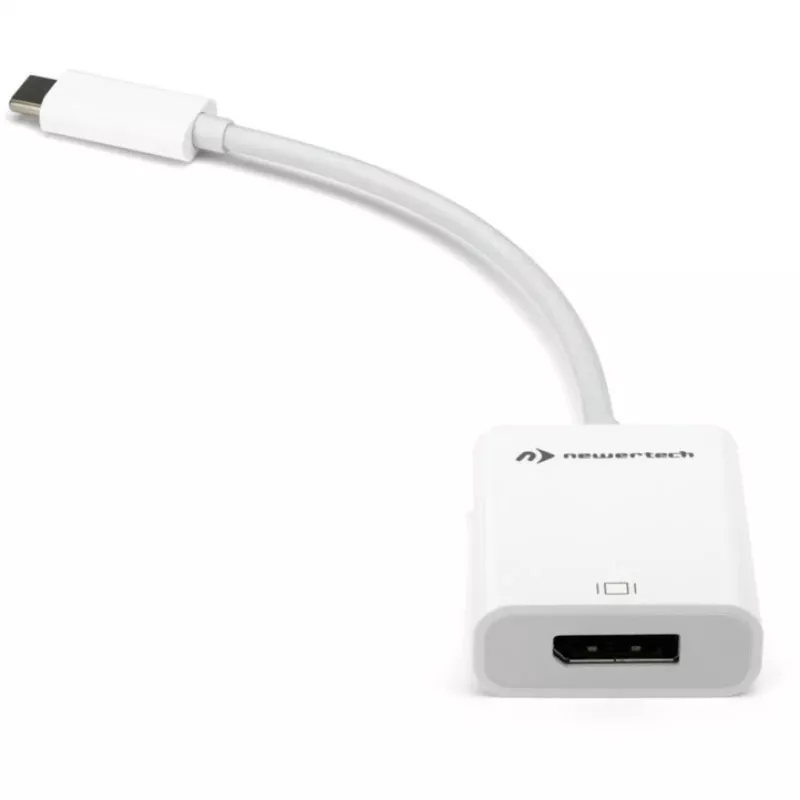 USB adapteris, USB-C kištukas > DisplayPort lizdas (balta, 11 cm)