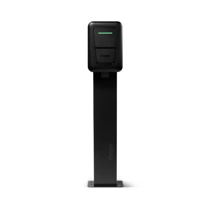 Prie sienos montuojama elektromobilių įkrovimo stotelė Hager witty one 11 kW trifazė su Type 2 kabeliu, RFID, Bluetooth, 4,5 m kabeliu, IP55, IK10