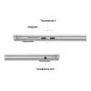 „MacBook Air 15“, sidabrinis, M4 (10 branduolių CPU / 10 branduolių GPU), 16 GB, 512 GB, vokiška klaviatūra, 35 W dvigubas USB-C maitinimo adapteris, MW1H3D/A