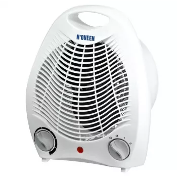 Elektrinis ventiliatorinis šildytuvas NOVEEN FH03 — 2000 W, 2 galios lygiai, reguliuojamas termostatas, baltas
