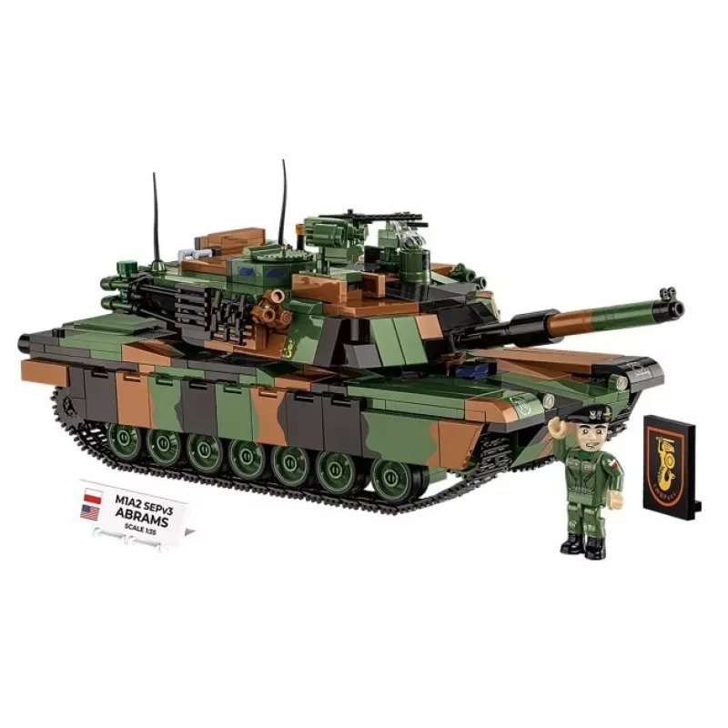 Konstruktorius Cobi M1A2 SEPV3 Abrams modelis su 1065 kaladėlėmis