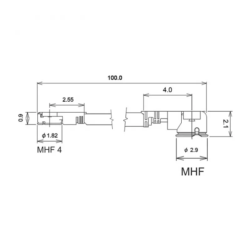 Koaksialinis kabelis DeLOCK 89647 0,3 m MHF I-PEX MHF IV HSC MXHP32