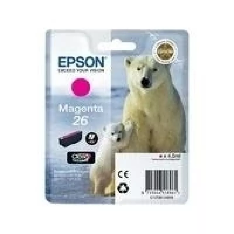Epson Polar bear Singlepack Magenta 26 Claria Premium Ink, Magenta, Pigmentinis rašalas, 1 vnt.