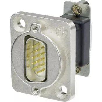 Neutrik NADB15MF kabelio adapteris D-SUB juodas - sidabrinis (NADB15MF)