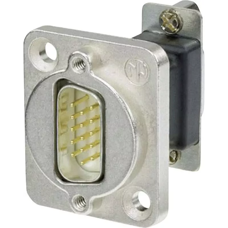 Neutrik NADB15MF kabelio adapteris D-SUB juodas - sidabrinis (NADB15MF)