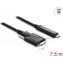 USB kabelis DELOCK 83629 — USB-C į Micro-USB B, USB 2.0, 7,5 m, juodas