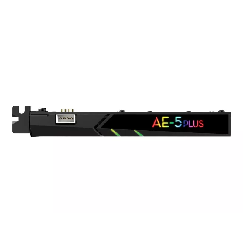 Creative Sound BlasterX AE-5 Plus Juoda PCI-e RGB Gaming Sound Card