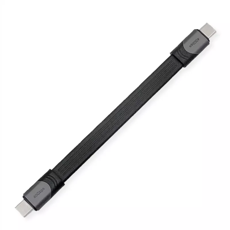 USB laidas ROLINE 11029078 USB4 Gen 3x2 0,15 m USB C juodas